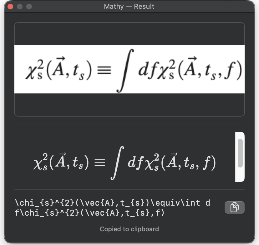 Mathy demo — screen capture to LaTeX